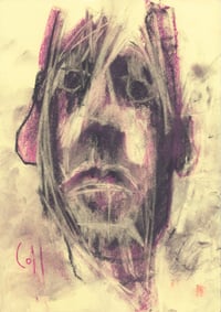 Image 2 of Chiselled - Sketchbook Drawing in Soft Pastels on Paper 