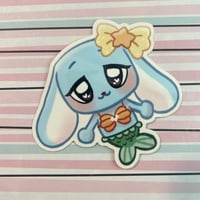 Image 4 of Mermaid Cat and Bunny Stickers