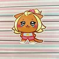 Image 2 of Crying Cat Sticker