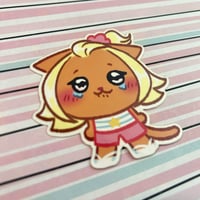Image 3 of Crying Cat Sticker
