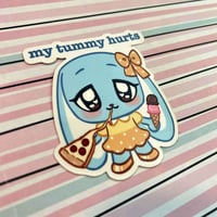 Image 3 of My Tummy Hurts Sticker