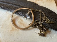 Image 11 of Quartz Crystal Star brass necklace . Cosmos series