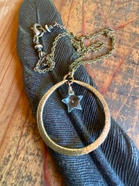 Image 17 of Quartz Crystal Star brass necklace . Cosmos series