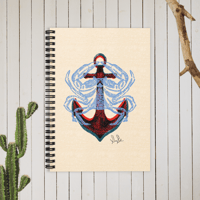 Claw and Keel: Ruled Line Spiral Notebook
