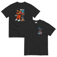 Lucky Bunny Black Tee
