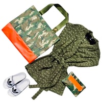 Image 2 of BADASS BEACH BAG - CAMO AND NEON ORANGE