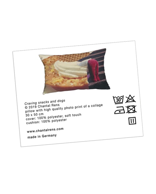 Image of craving snacks and dogs • pillow