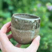 Image 3 of Flat white coffee cup in brown speckle