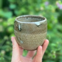 Image 4 of Flat white coffee cup in brown speckle