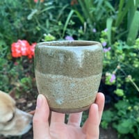 Image 4 of Coffee cup in brown speckle (275ml)
