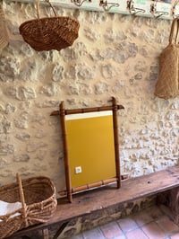 Image 2 of Miroir ancien en bambou - Décoration brocante 
