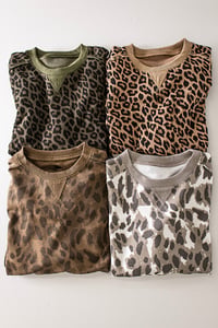 Image 1 of Printed Crew Neck Sweatshirt - LATE AUGUST
