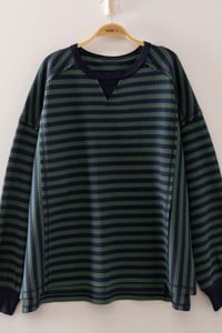 Image 5 of Stripe Waffle Top - LATE AUGUST