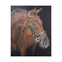 Image 1 of Chestnut Horse Portrait Puzzle — Realistic Horse Jigsaw (110/252/520/1014 pcs)