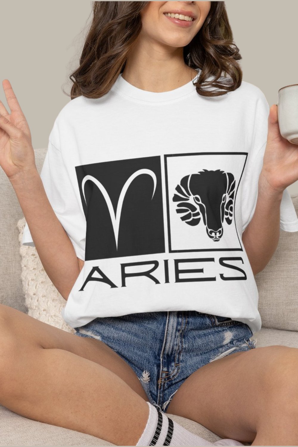 Image of Aries Zodiac Sign T-Shirt