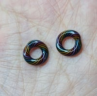 Image 2 of BLACK RAINBOW SPACERS SET