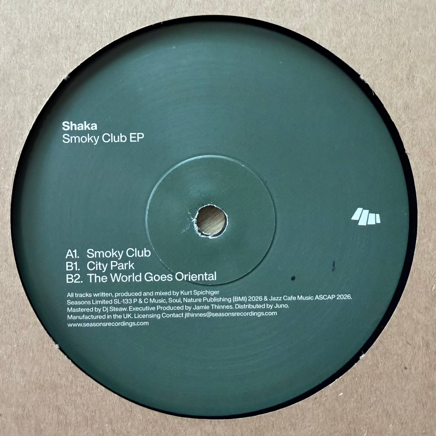 Image of Shaka 'Smoky Club' EP 