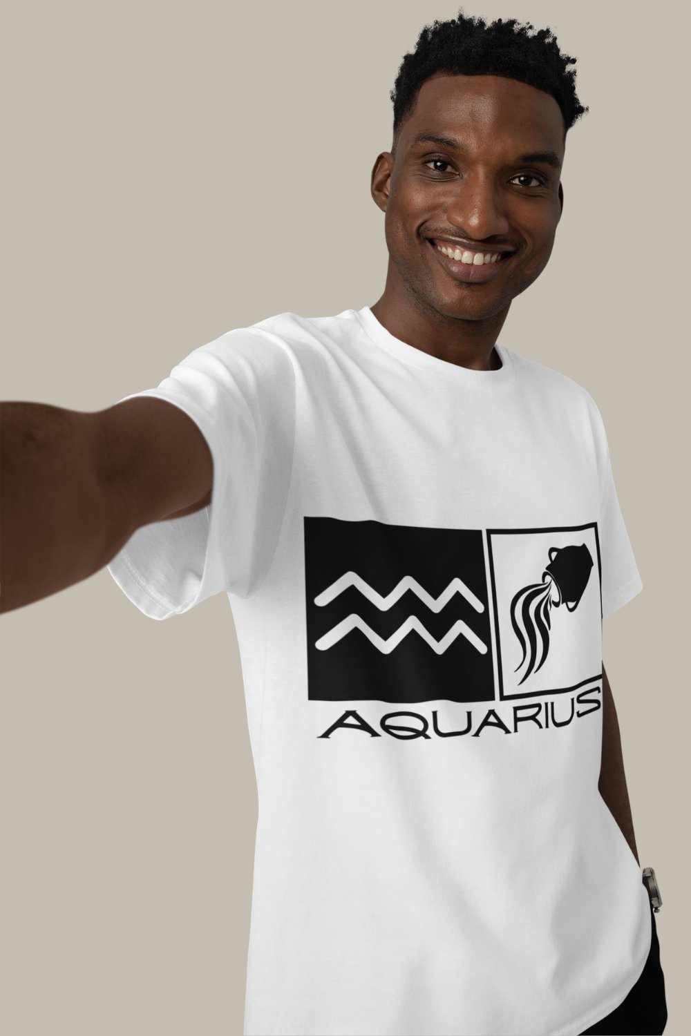 Image of Aquarius Zodiac Sign T-Shirt