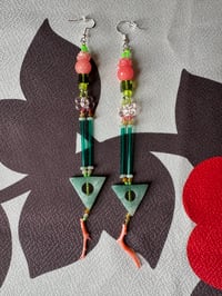 pineapple under the sea column earrings