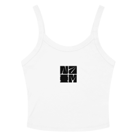 Image 1 of "The Vision" Embroidered Micro Rib Racer Logo Tank Top
