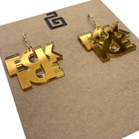 Image 2 of fck ice / acrylic / gold