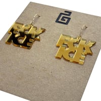 Image 3 of fck ice / acrylic / gold
