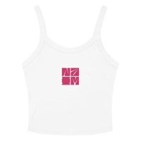 Image 2 of "The Vision" Embroidered Micro Rib Racer Logo Tank Top