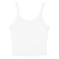 Image 4 of "The Vision" Embroidered Micro Rib Racer Logo Tank Top