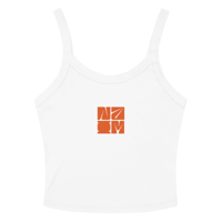 Image 5 of "The Vision" Embroidered Micro Rib Racer Logo Tank Top