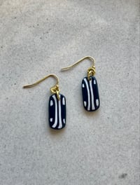 Image 1 of Polymer Clay & Brass Earrings - Tiniest Rune