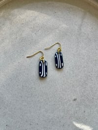 Image 3 of Polymer Clay & Brass Earrings - Tiniest Rune