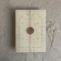 Image 1 of Geometrica printed vellum wrap for 5x7 cards PACK of 10