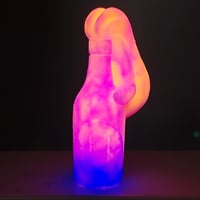 Image 2 of Hand- orange purp tie die