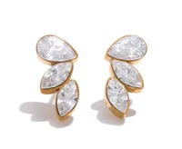 Image 1 of  Shiny Cubic Zirconia Exquisite Stud earrings 