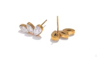 Image 3 of  Shiny Cubic Zirconia Exquisite Stud earrings 