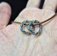 Image 1 of WHT BLK RAINBOW BEAD SET