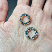 Image 4 of WHT BLK RAINBOW BEAD SET