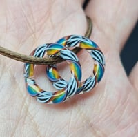 Image 5 of WHT BLK RAINBOW BEAD SET