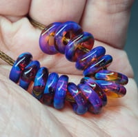 Image 5 of AMBER PURPLE SPACERS SET 
