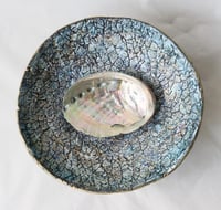 Image 11 of Handmade Stone Texture Paper Mache Bowl | Coastal Decorative Bowl
