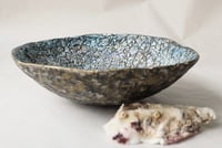 Image 16 of Handmade Stone Texture Paper Mache Bowl | Coastal Decorative Bowl