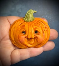 Whimsical Handmade Pumpkin Magnet