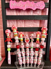 Image 1 of Strawberry shortcake beaded pen collection 🍓✨