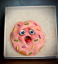 Image 2 of Sprinkled Doughnut character magnet 