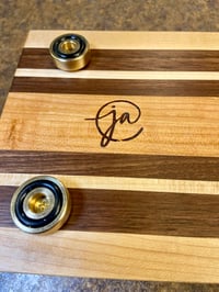 Image 5 of  Premium Wood Fillet Board • 6x24 • Stainless Steel Clamp • Non‑Slip Brass/Rubber Feet