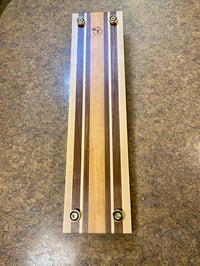 Image 4 of  Premium Wood Fillet Board • 6x24 • Stainless Steel Clamp • Non‑Slip Brass/Rubber Feet