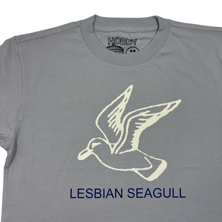 Lesbian Seagull Baby Blue (cropped women's) Image 2