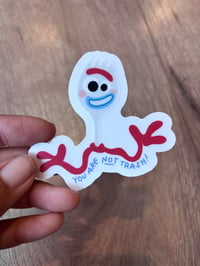 CLEAR Forky Sticker