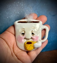 Morning Brew Handmade Coffee Mug Magnet
