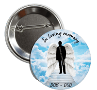 In Loving Memory (angle wings, blue sky)
